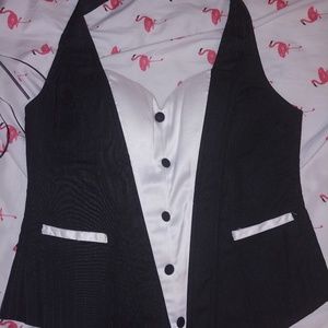 Fredericks of Hollywood Tuxedo style corset